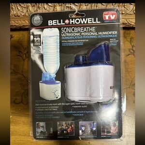 NEW Bell and Howell Sonic Breathe Ultrasonic Personal Humidifier PORTABLE SILENT